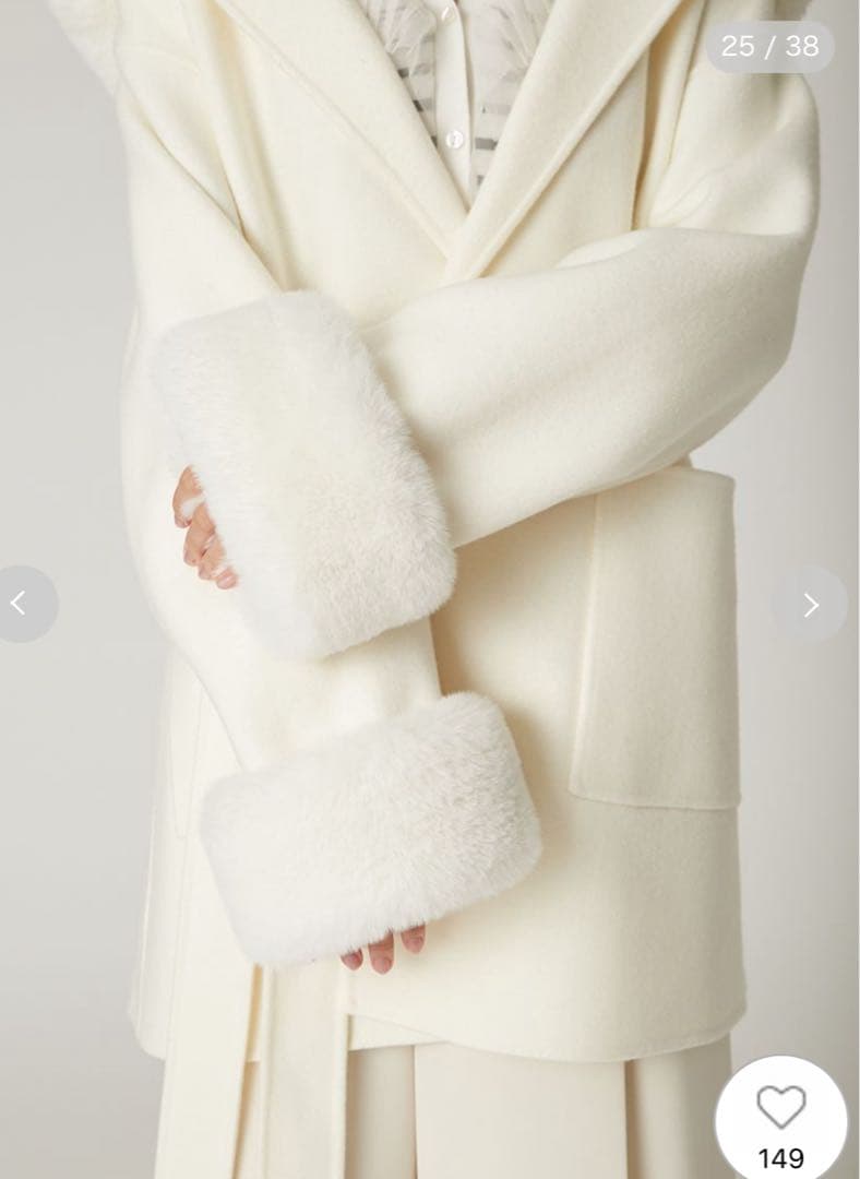 FRAY I.D（フレイ アイディー）♡ファーリバーミドルコート