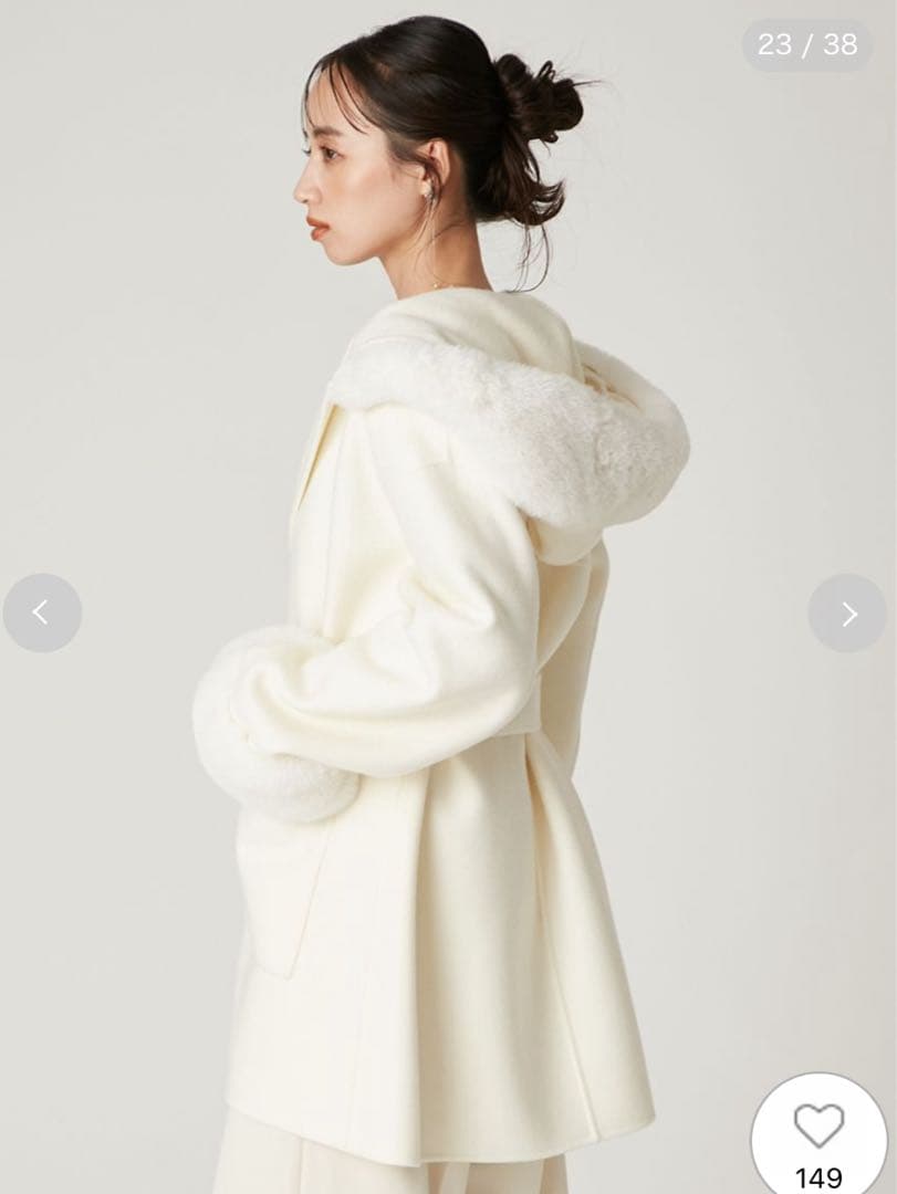 FRAY I.D（フレイ アイディー）♡ファーリバーミドルコート