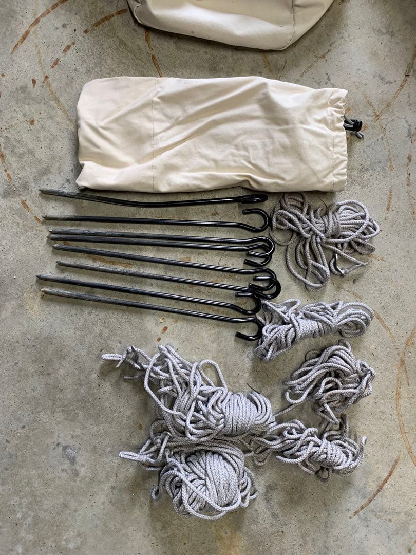 テンマクデザイン×ユニフレーム　【限定コラボ】レボ タープ　コットン　ポール付き