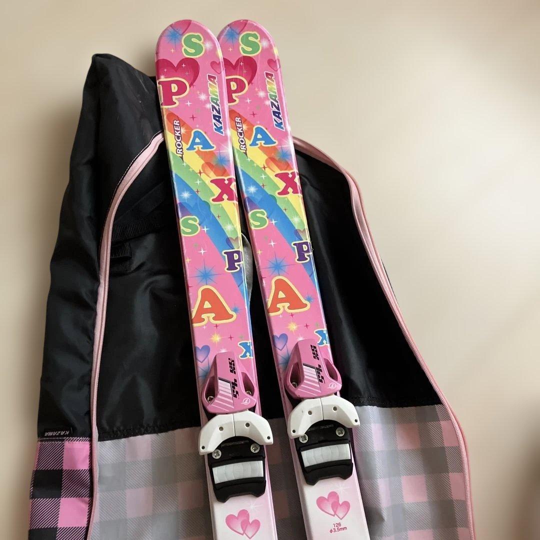 PAX スキーセット 126cm ピンクKAZAMA