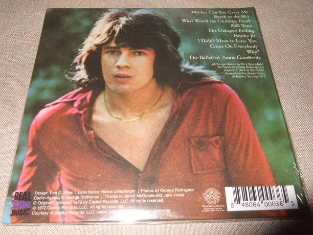 RICK SPRINGFIELD,新品未開封,メロハー,ロック,AOR,80s