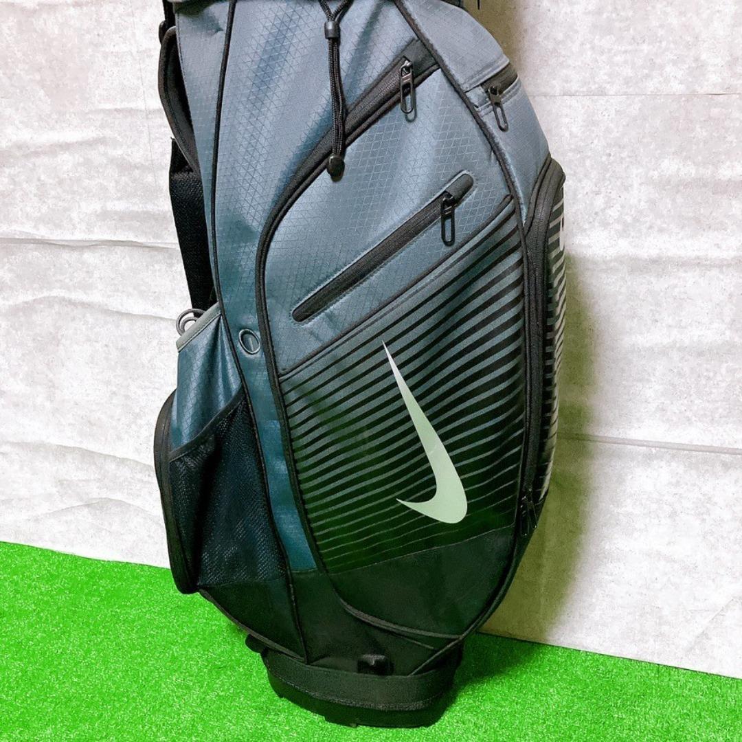 【極美品】NIKE ゴルフ キャディバッグ 9型 14分割 カート式 希少
