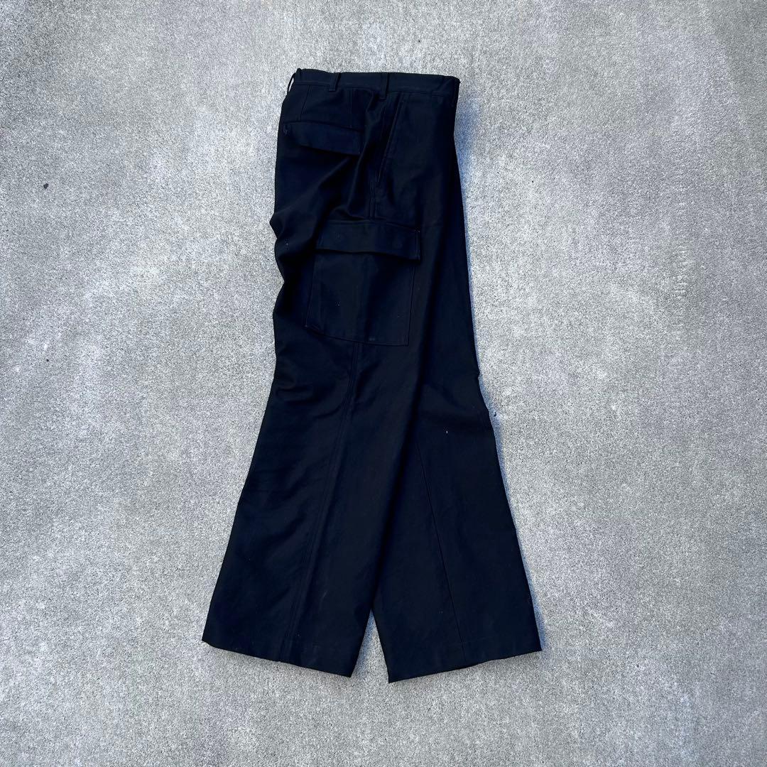 y's アーカイブ　カーゴパンツ　ブラック　ワイドストレート