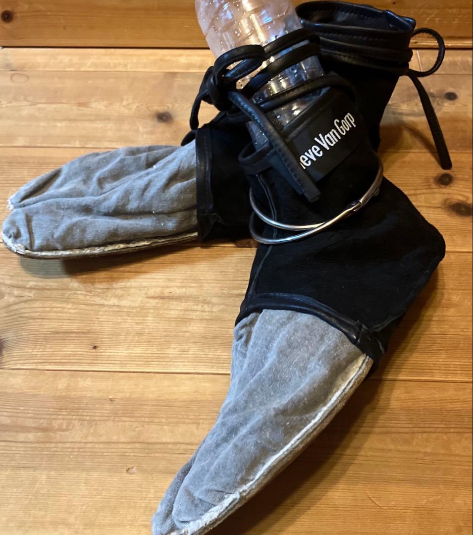 norha 【超希少】Lieve Van Gorpレザータビ黒『美品』