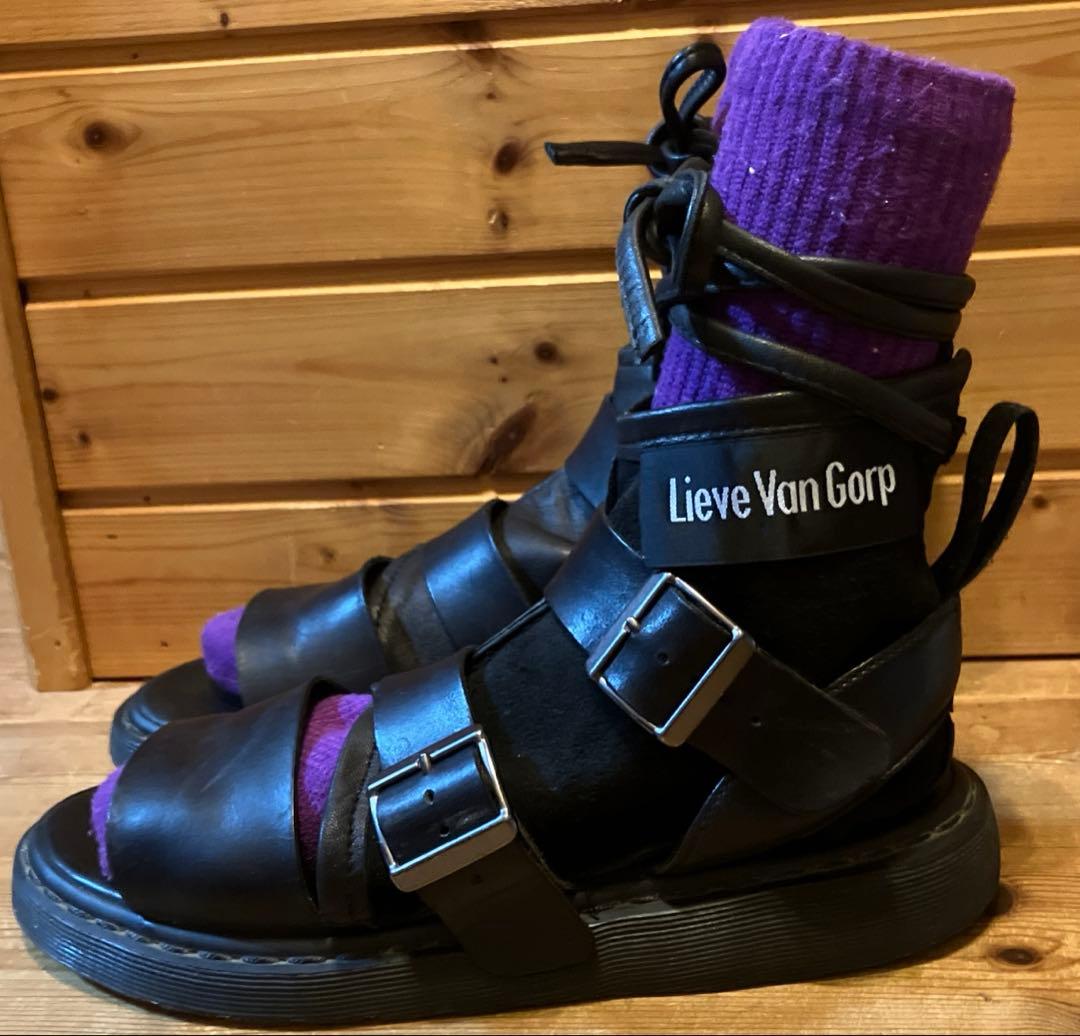 norha 【超希少】Lieve Van Gorpレザータビ黒『美品』