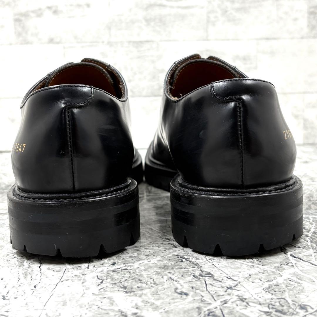 美品 コモンプロジェクト ダービーシューズ 革靴 39 ブラック カーフレザー