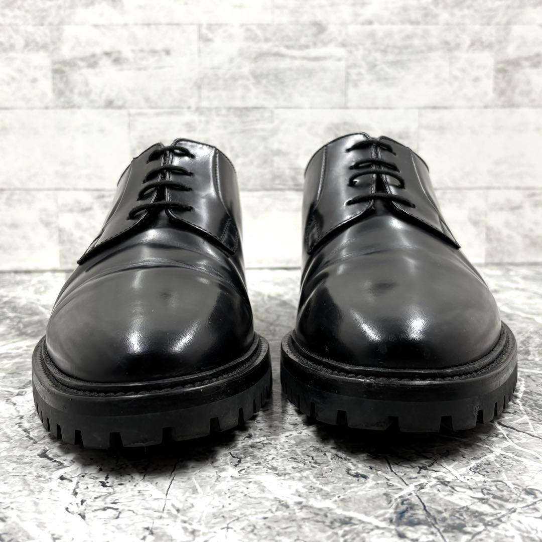美品 コモンプロジェクト ダービーシューズ 革靴 39 ブラック カーフレザー