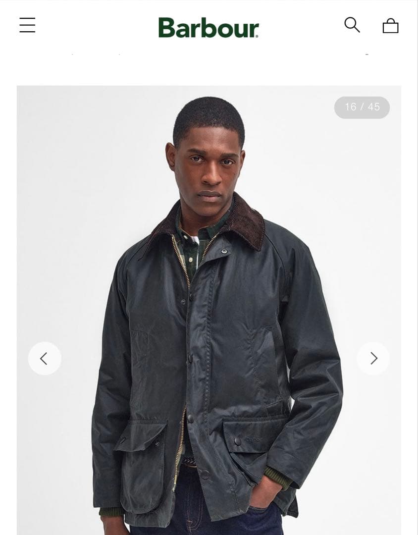 Barbour バブアー ビデイル ワックスジャケット レギュラーフィット