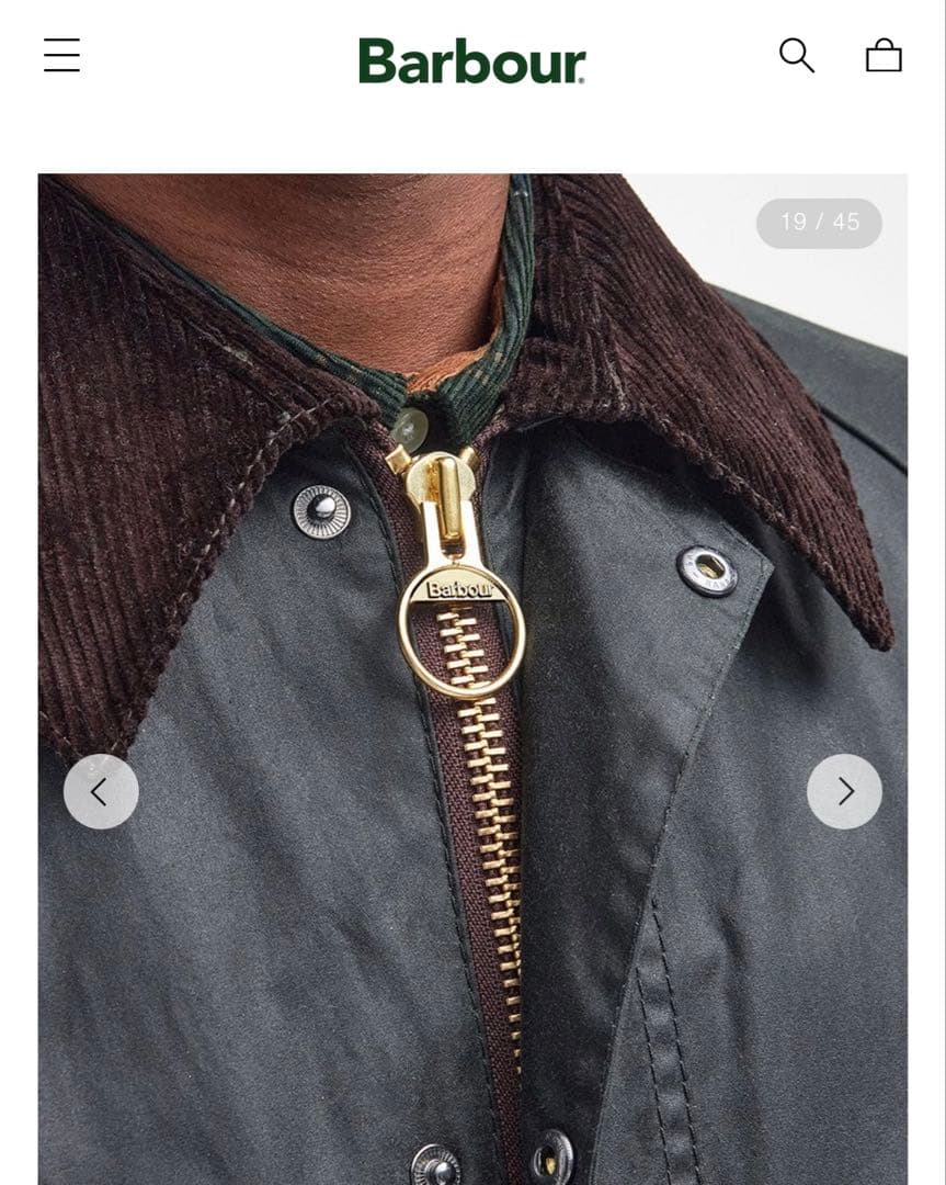 Barbour バブアー ビデイル ワックスジャケット レギュラーフィット