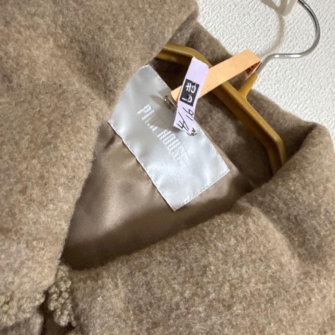 【美品】ピンクハウス　ベージュ フレアコート レース襟