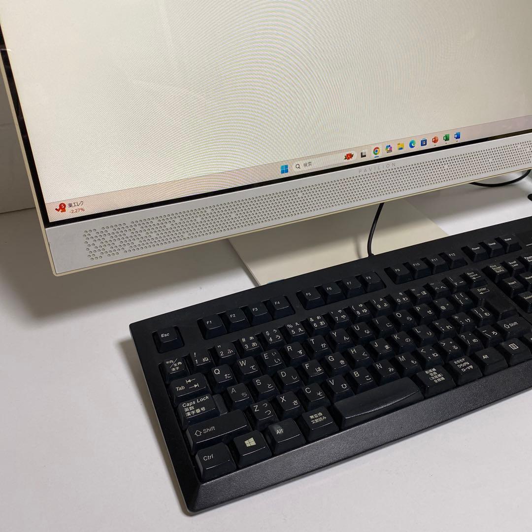 Windows11 オフィス付きCorei7 第7世代　美品HPデスクトップPC