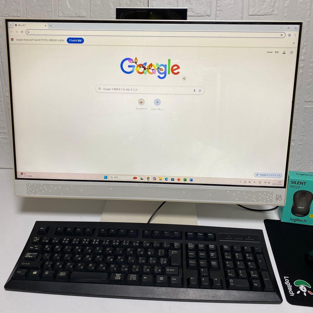 Windows11 オフィス付きCorei7 第7世代　美品HPデスクトップPC