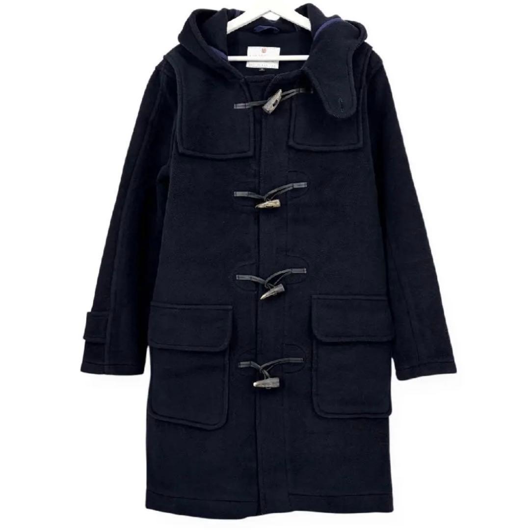 ザ*リ様 【モンゴメリー】ヘリンボーン ダッフルコート　ネイビー