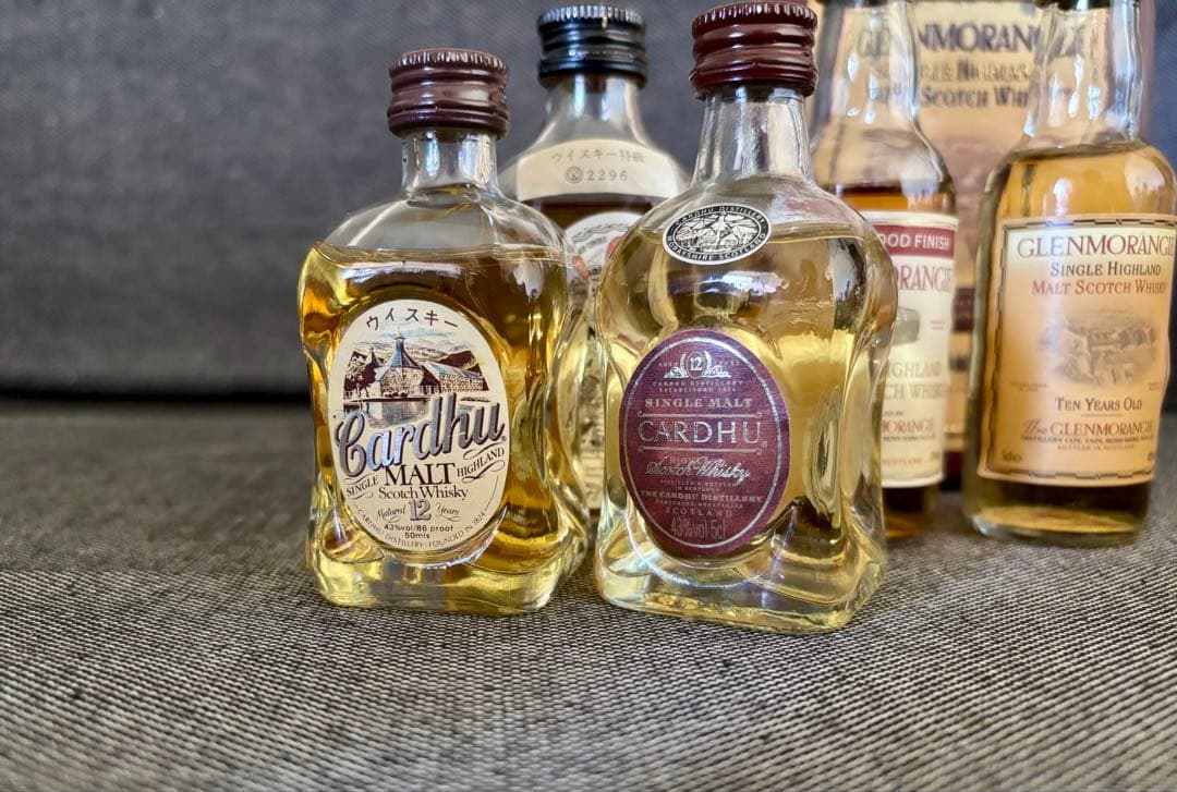 グレングラント10年 カーデュ12年など　ミニボトル5本セット