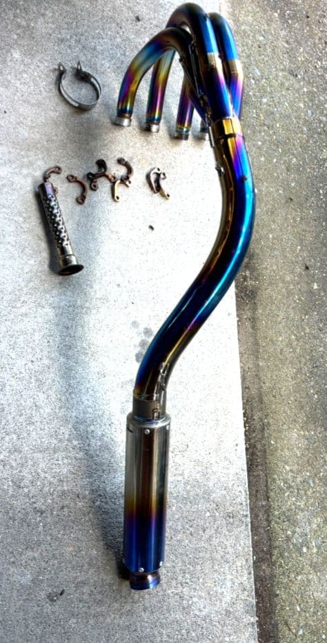 z900rs Kファクトリーフルエキ&マーヴェリックサイレンサーセット　チタン