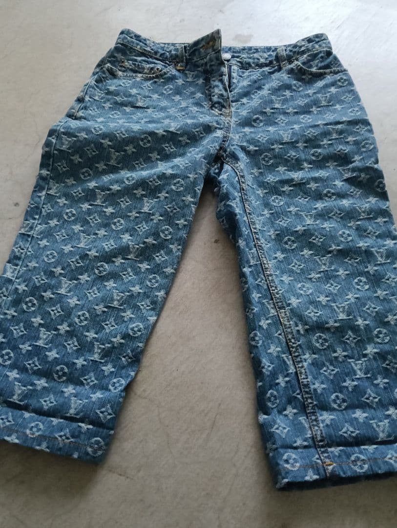 Louis Vuitton デニムショートパンツ 40　モノグラム柄
