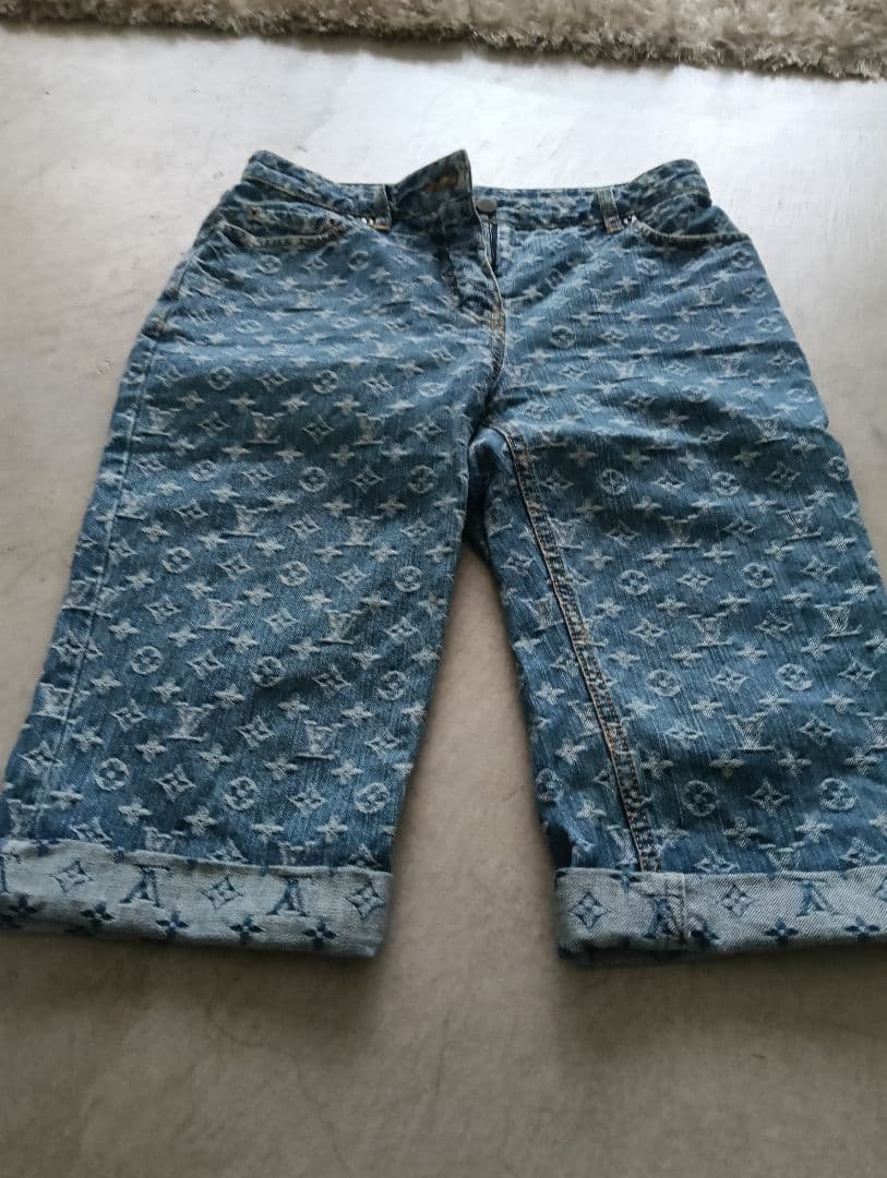 Louis Vuitton デニムショートパンツ 40　モノグラム柄