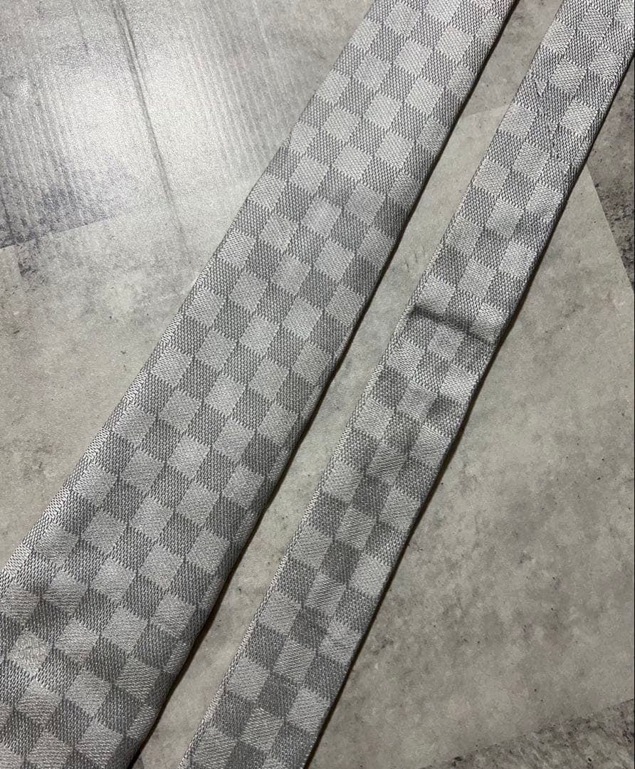 LOUIS VUITTON ネクタイ ハイブランド ダミエ柄