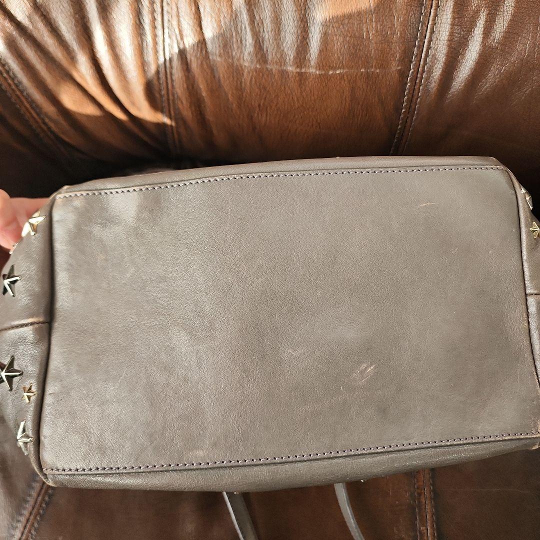 【JIMMY CHOO】ジミーチュウ スタースタッズ トートバッグ グレー