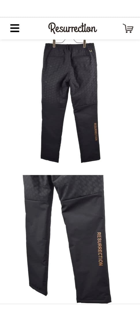 レザレクション　メンズGMエンボスパデッドパンツ