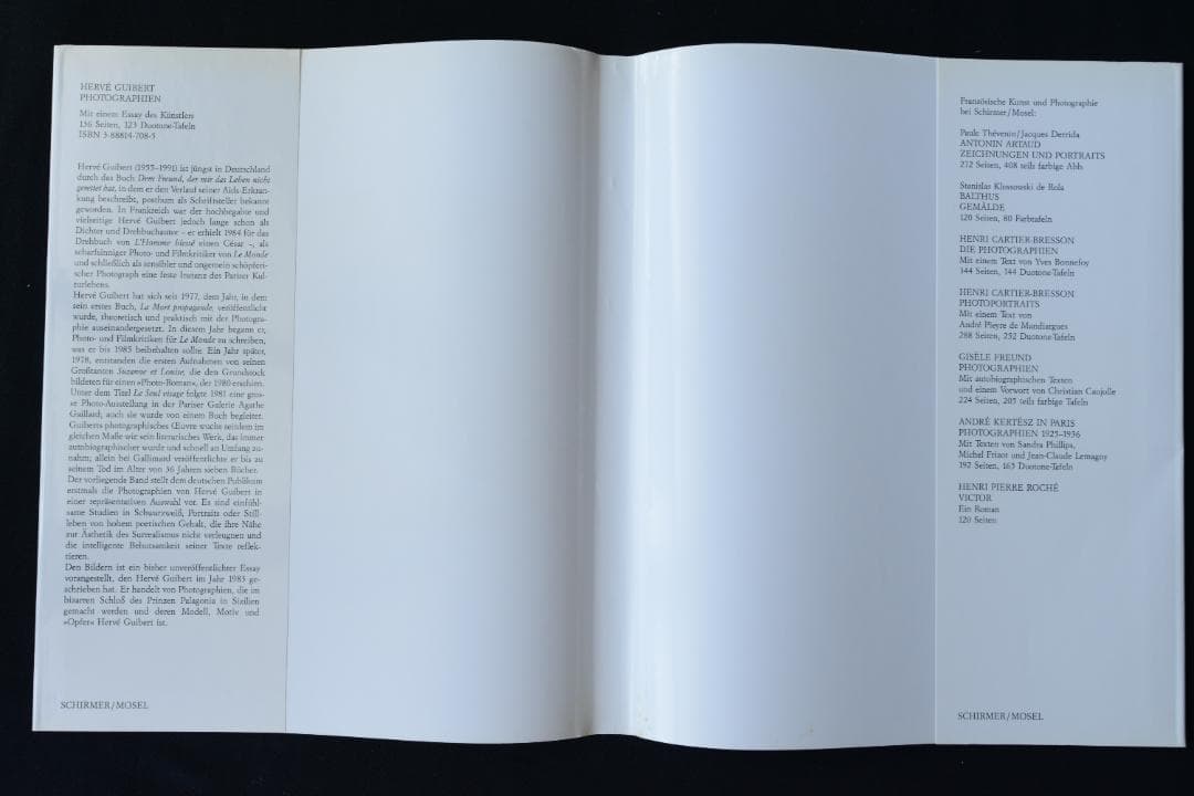 【Photographien：Herve Guibert】エルヴェ・ギベール