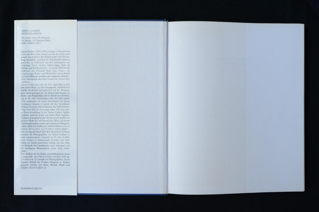 【Photographien：Herve Guibert】エルヴェ・ギベール