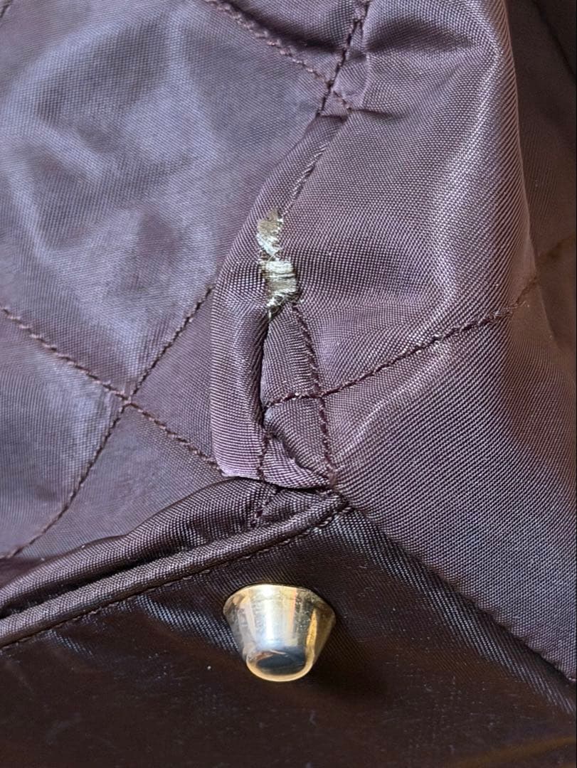 PRADA ブラウン チェーンショルダーバッグ