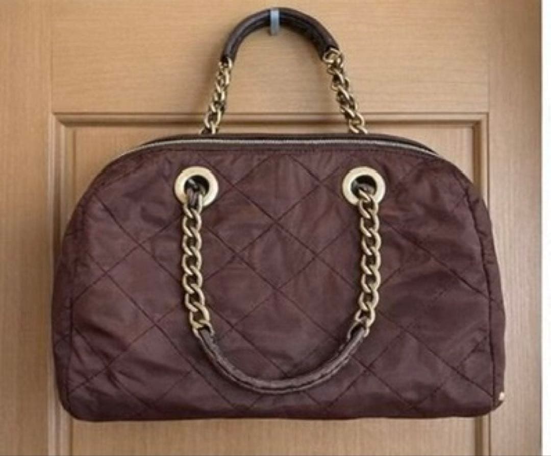 PRADA ブラウン チェーンショルダーバッグ