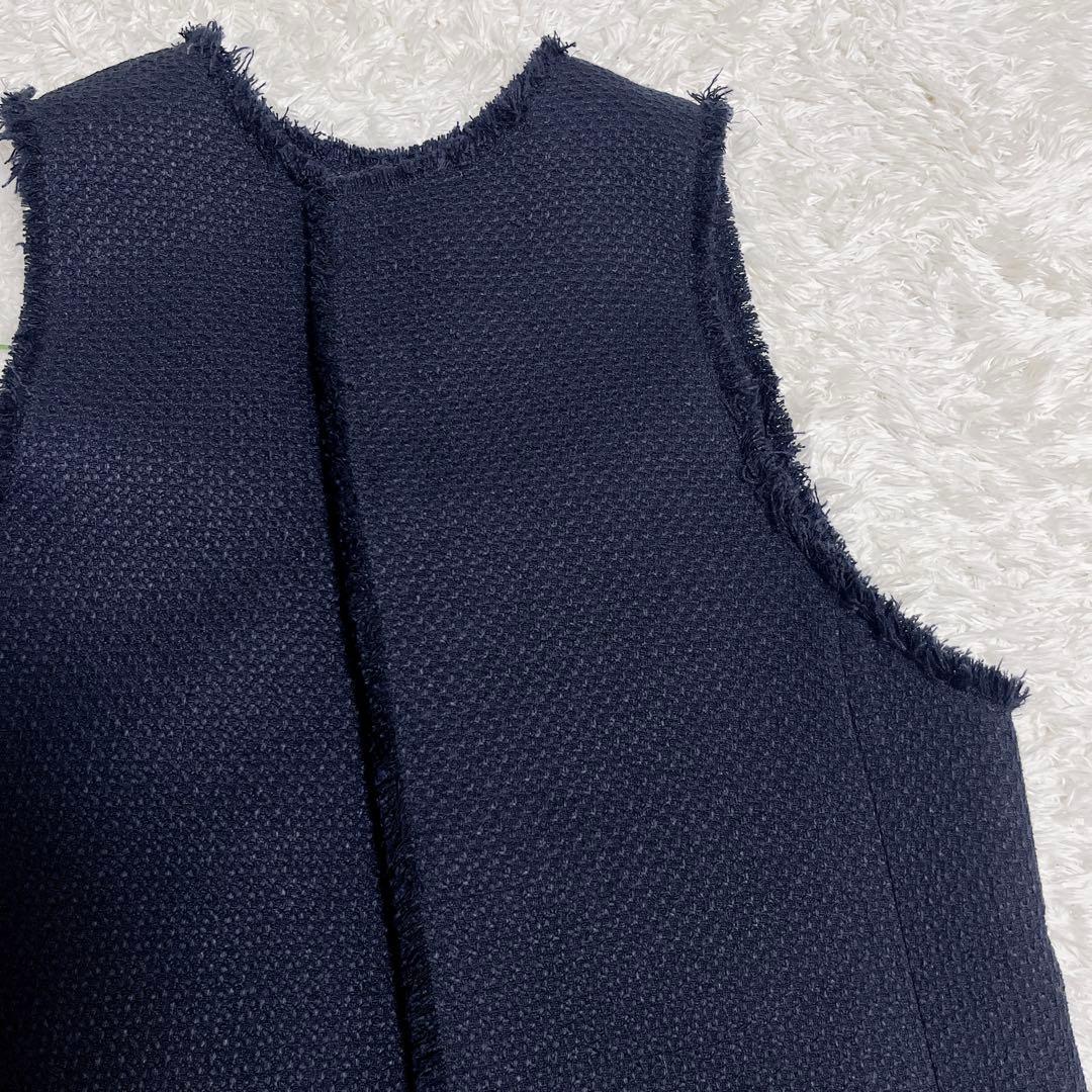 IENA ＆NAVY 2way ツィードベスト 2023SS 美品 ツイード