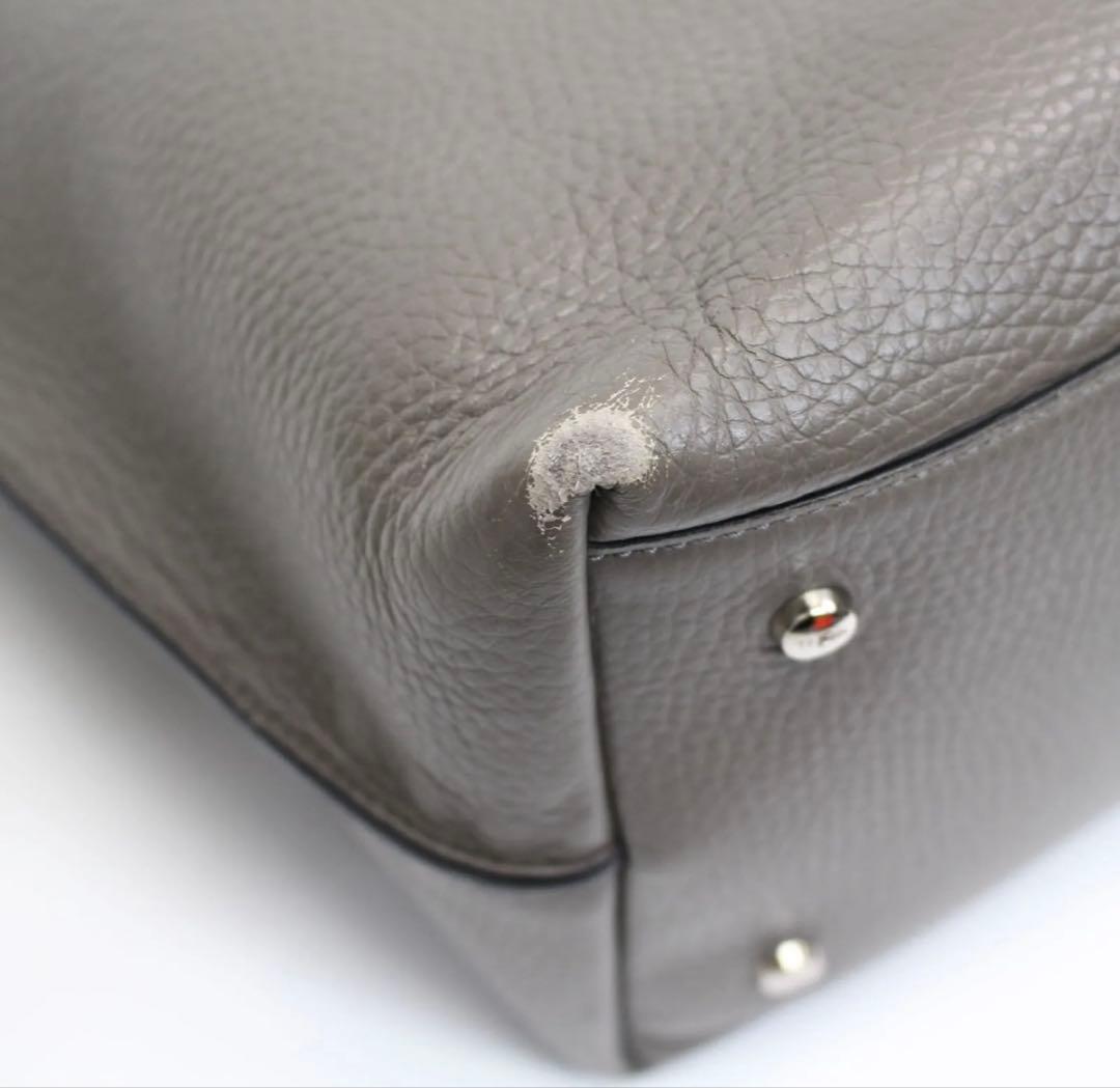 TOD’S トッズ トートバッグ ジョイ グレー レザー A4大容量ユニセックス