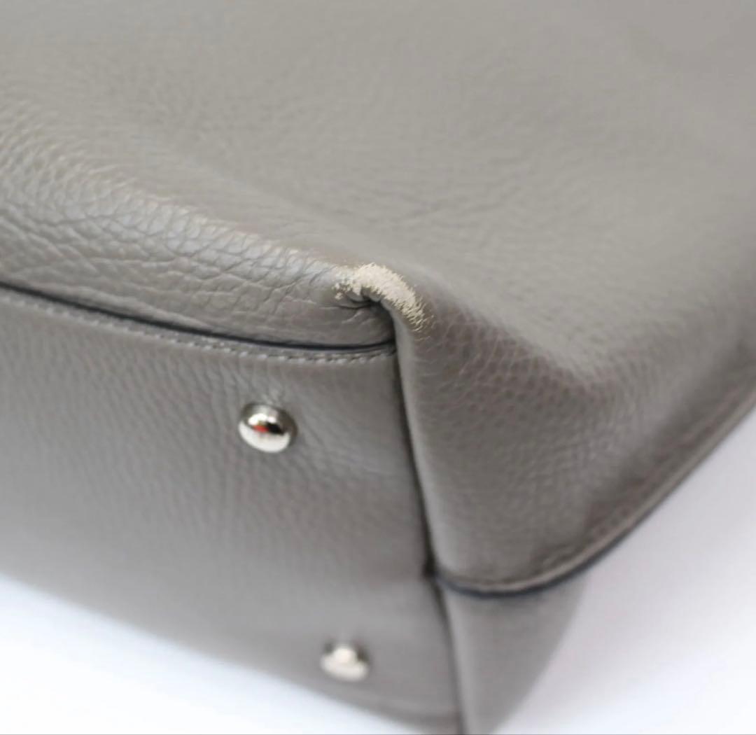 TOD’S トッズ トートバッグ ジョイ グレー レザー A4大容量ユニセックス