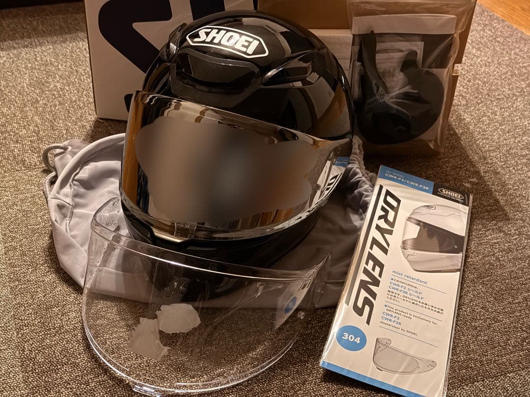 SHOEI Z8 フルフェイス ヘルメット ブラック ミラーシールド Sサイズ