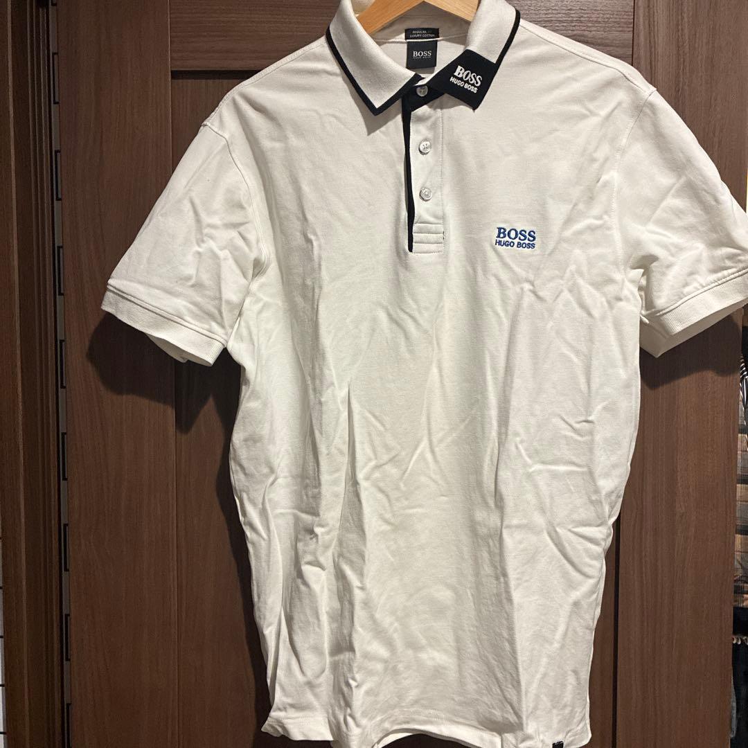 HUGO BOSS ホワイト ポロシャツ