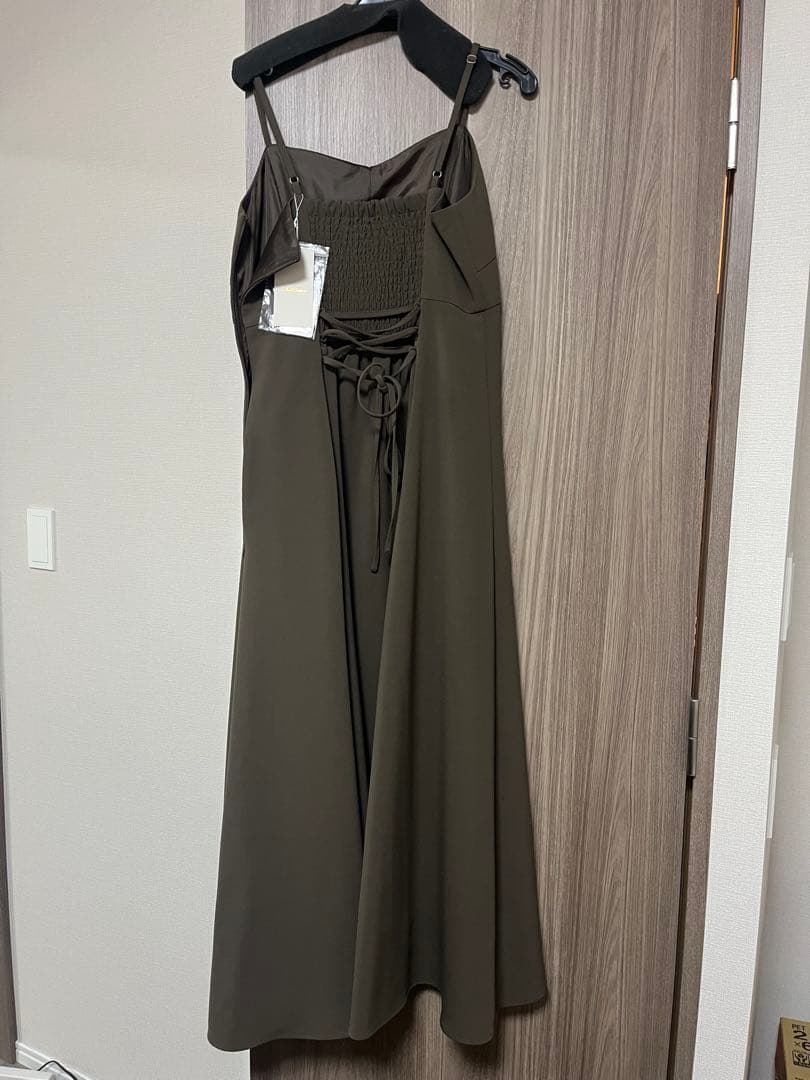 And Couture フリル付きロングドレス　結婚式　お呼ばれ