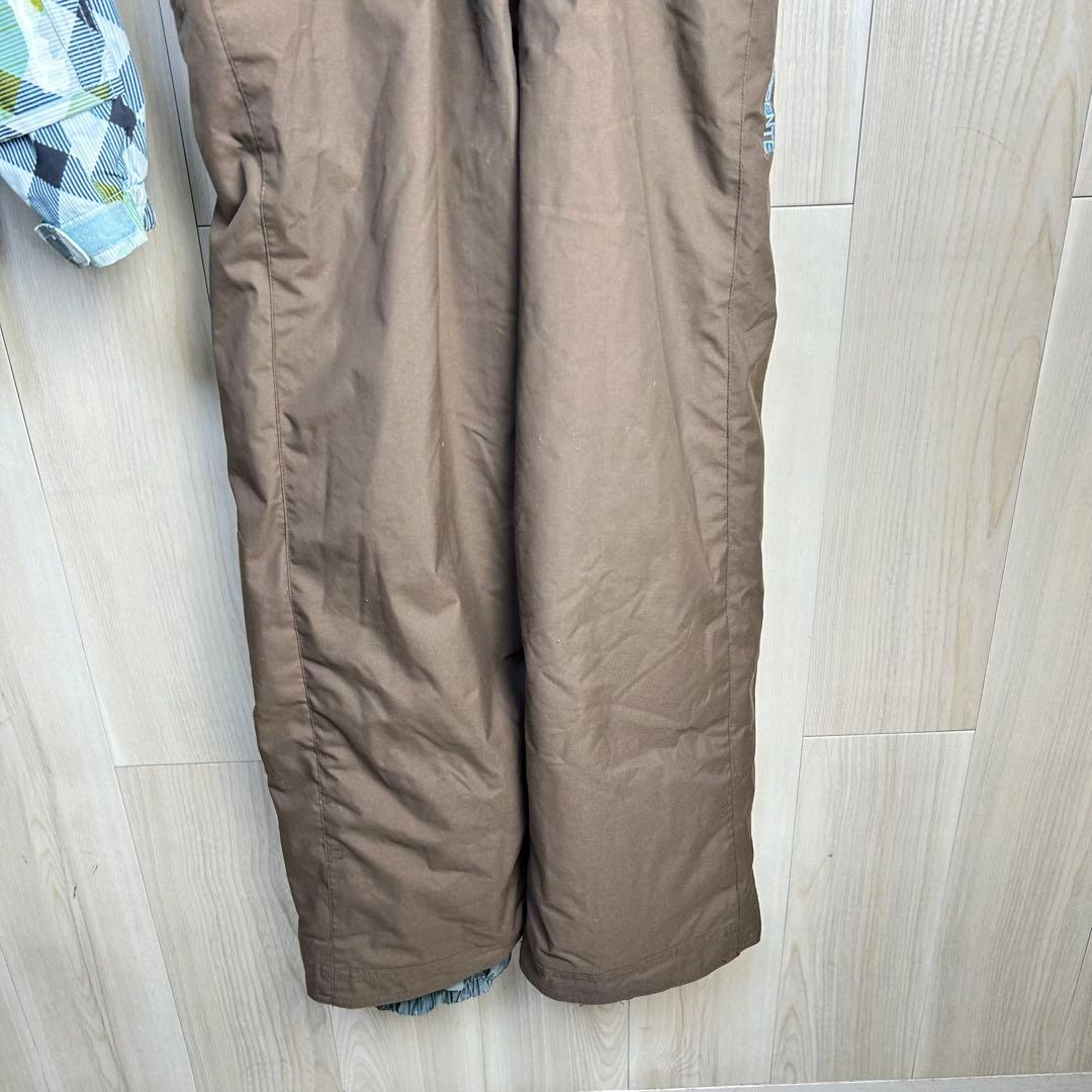 【スキーウェア】DESCENTE スノーボードウェア 160cm チェック柄