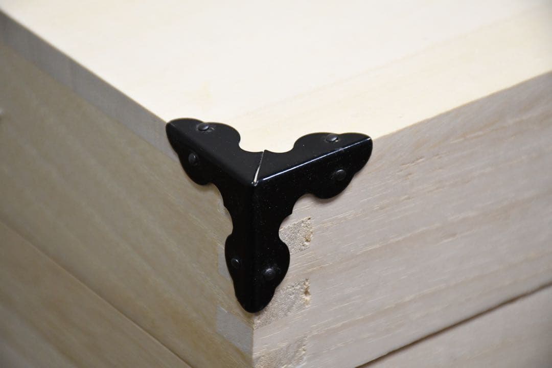 EGK4 未使用保管品 総桐 収納ケース 3段 キャスター付き 押入れ収納