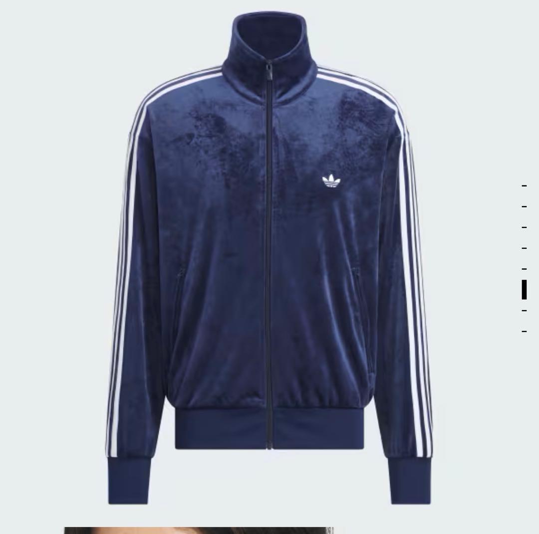 adidas originals ベロア トラックジャケット