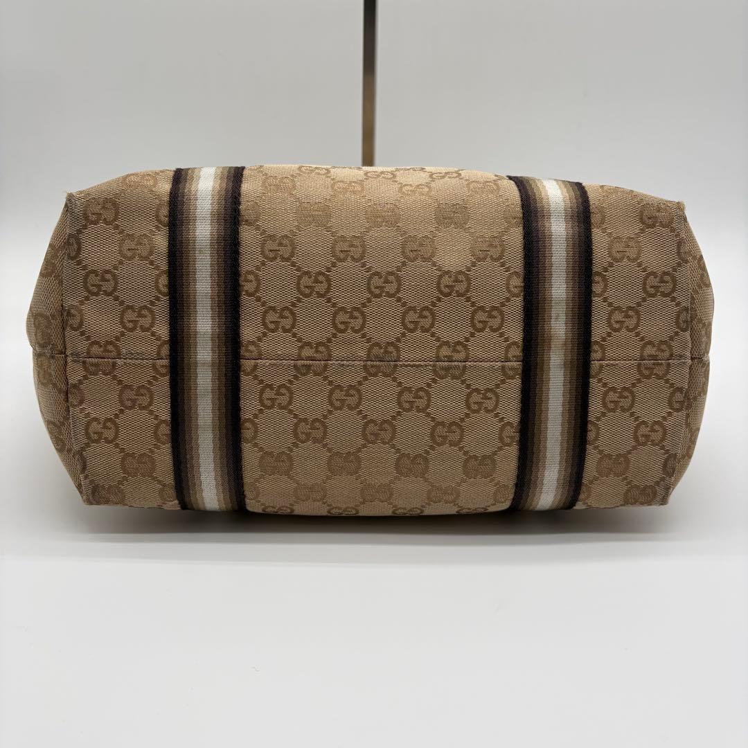 グッチ トートバッグ 肩掛け GGキャンバス シェリーライン ロゴ金具