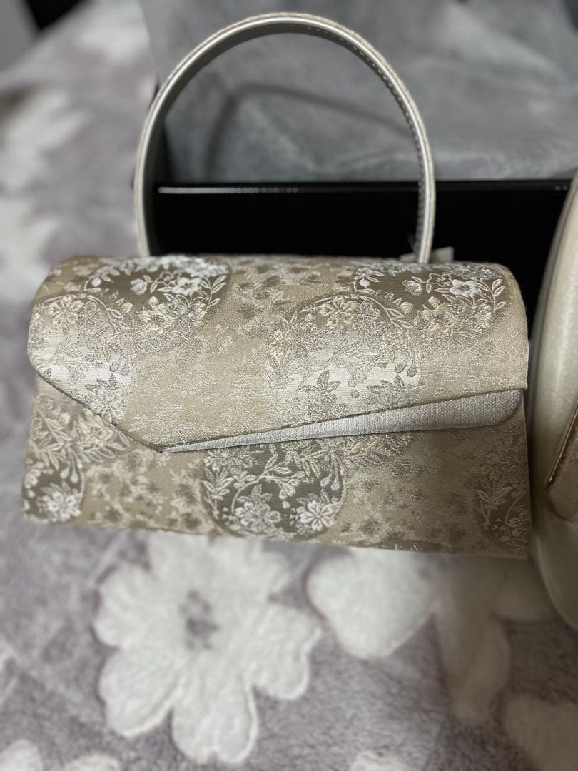 期間限定お値下げ！正絹帯地の一輪館の礼装用草履・バッグセット