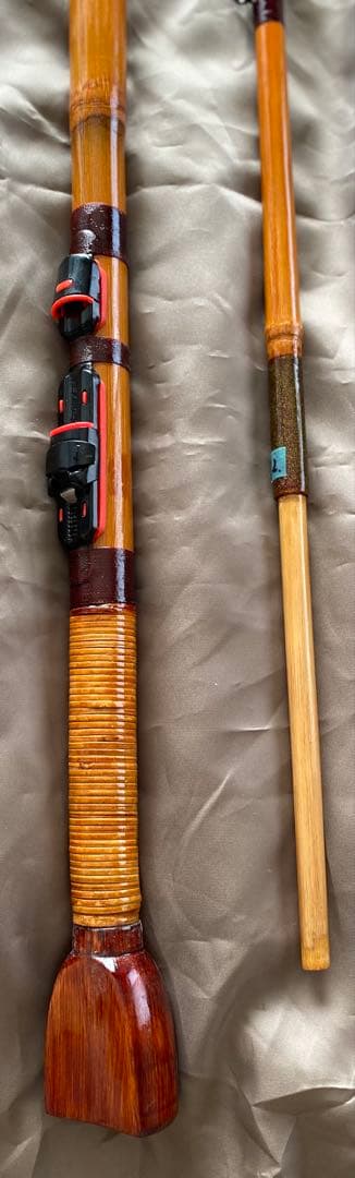 m402竹製黒鯛チヌ竿 横浜伝統のヘチ竿