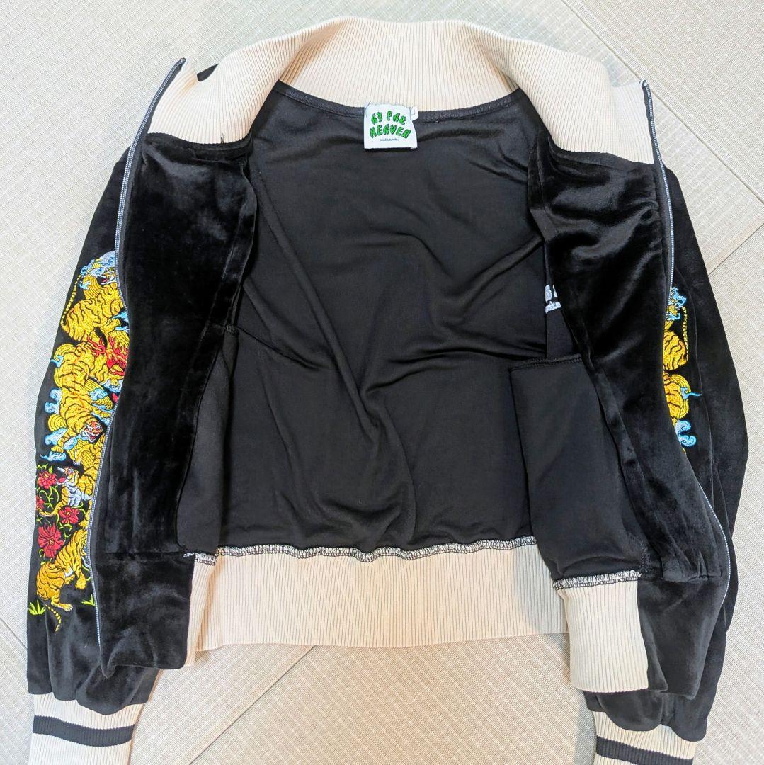 美品✨️ チュウカタベタイ Tiger track jacket 刺繍 ベロア