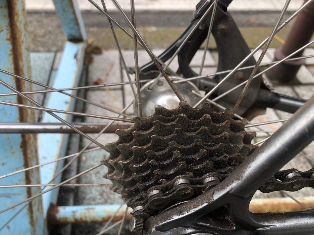 ブリヂストン　クロモリ　ロード　シマノ600