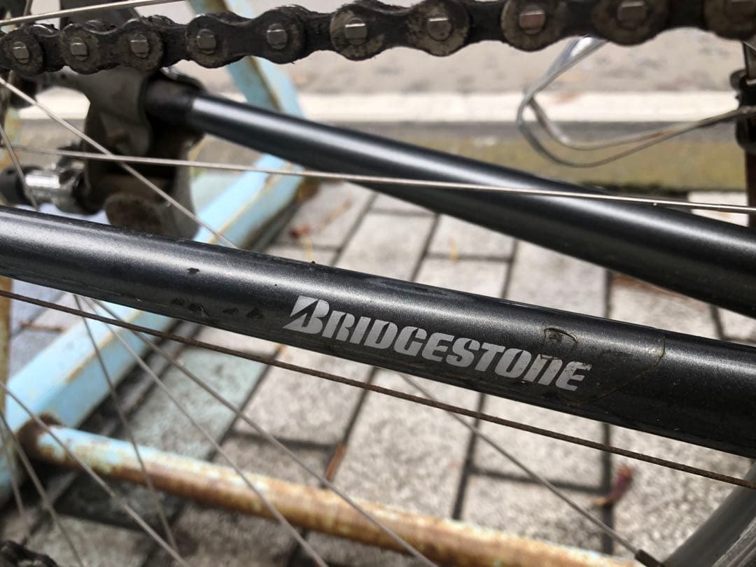 ブリヂストン　クロモリ　ロード　シマノ600