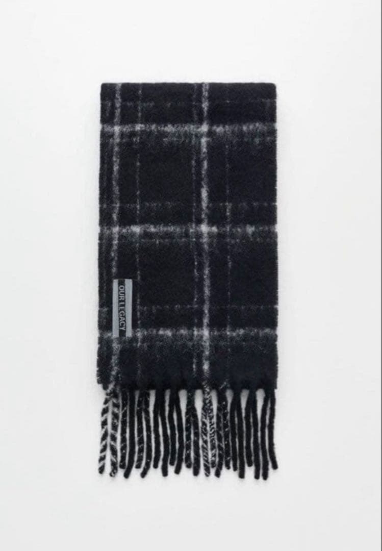 ラ*イ様 【OUR LEGACY】ESTATE SCARF / Black Ch