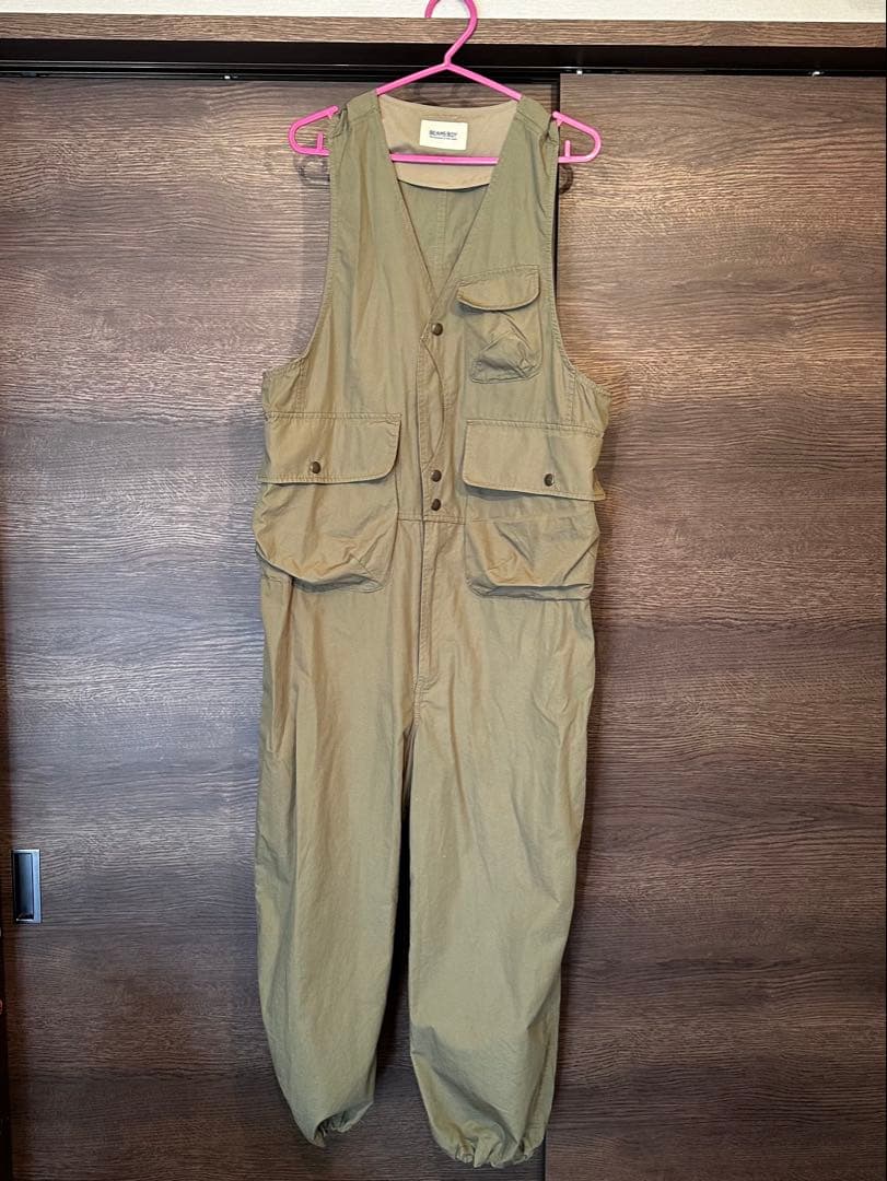 2025 beamsboy コットンウェザー　ハンティングベスト　オールインワン