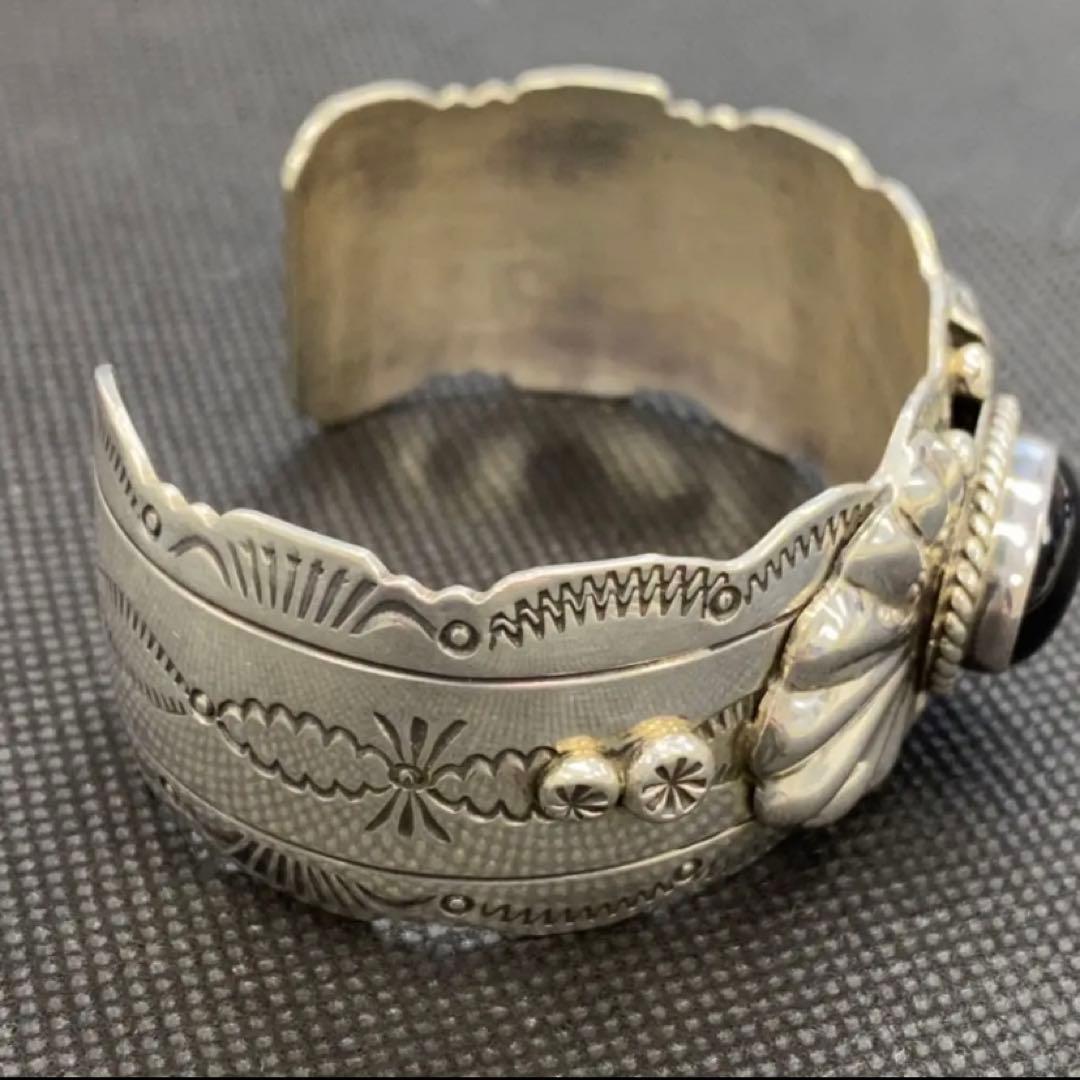 インディアンジュエリー オニキス バングル LEMONTREE