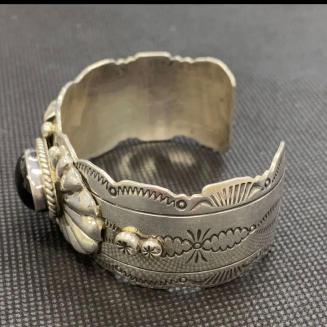 インディアンジュエリー オニキス バングル LEMONTREE