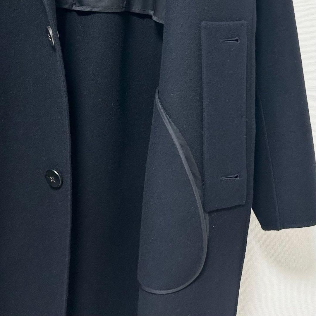 GALERIE VIE ライトメルトン チェスターコート　ネイビー　36