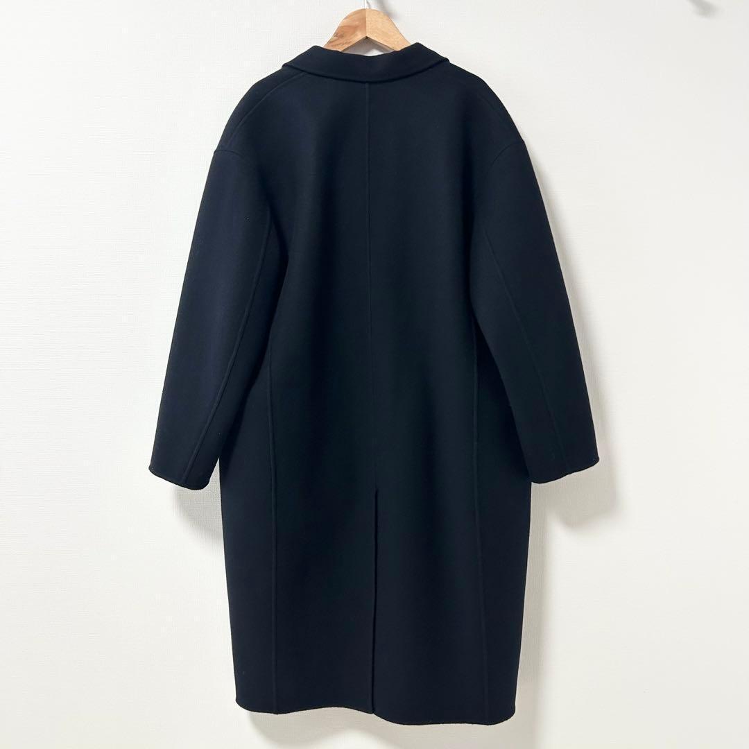 GALERIE VIE ライトメルトン チェスターコート　ネイビー　36