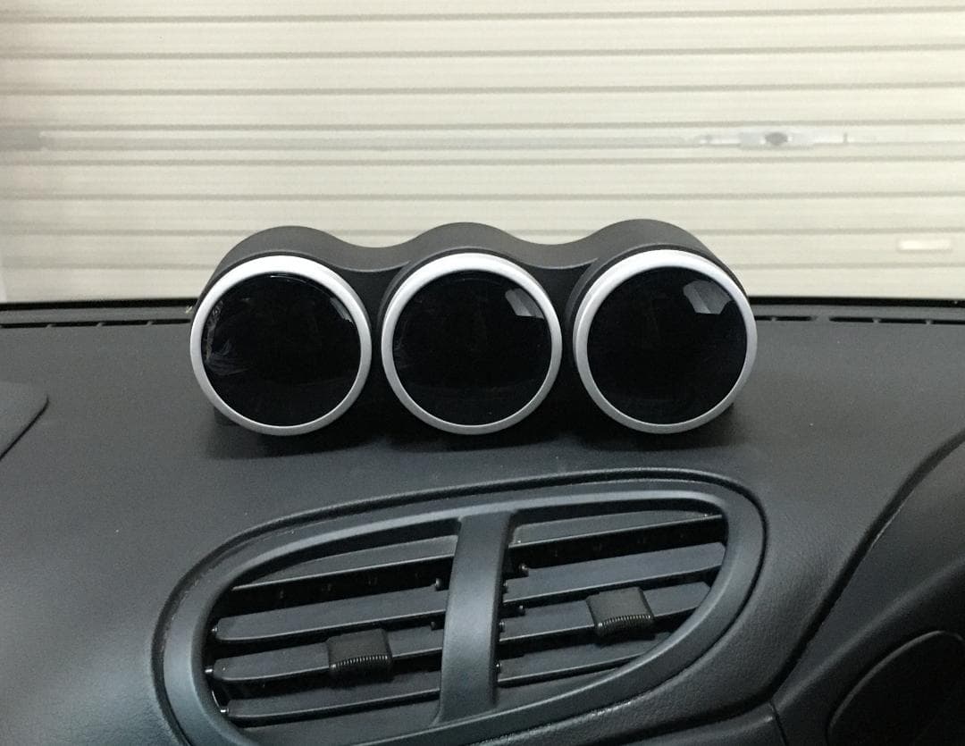 RX-7 FD3S専用 60φ 3連メーターフード ボルトオン Defi等に